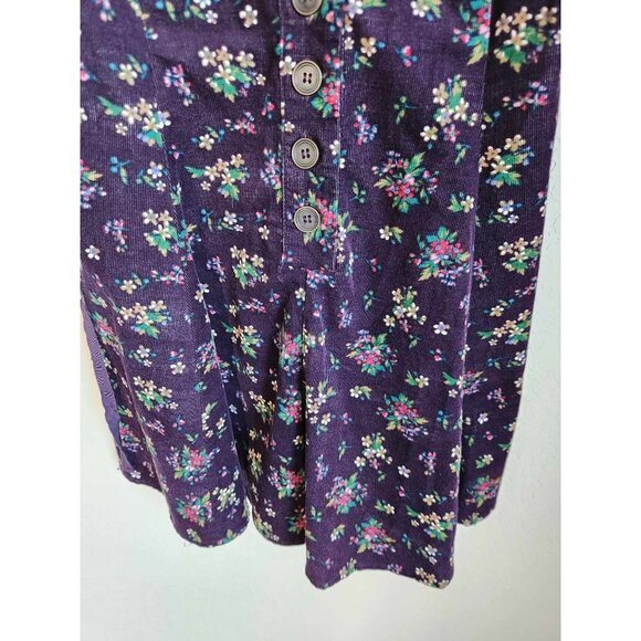 Free People Violet Visions Romper Floral Corduroy Size XS - Picture 11 of 13